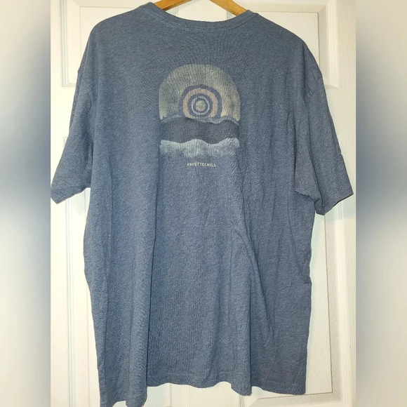 Fayettechill T Shirt Size XX Large Blue Organic Cotton Blend Sustainable Soft - Picture 2 of 6